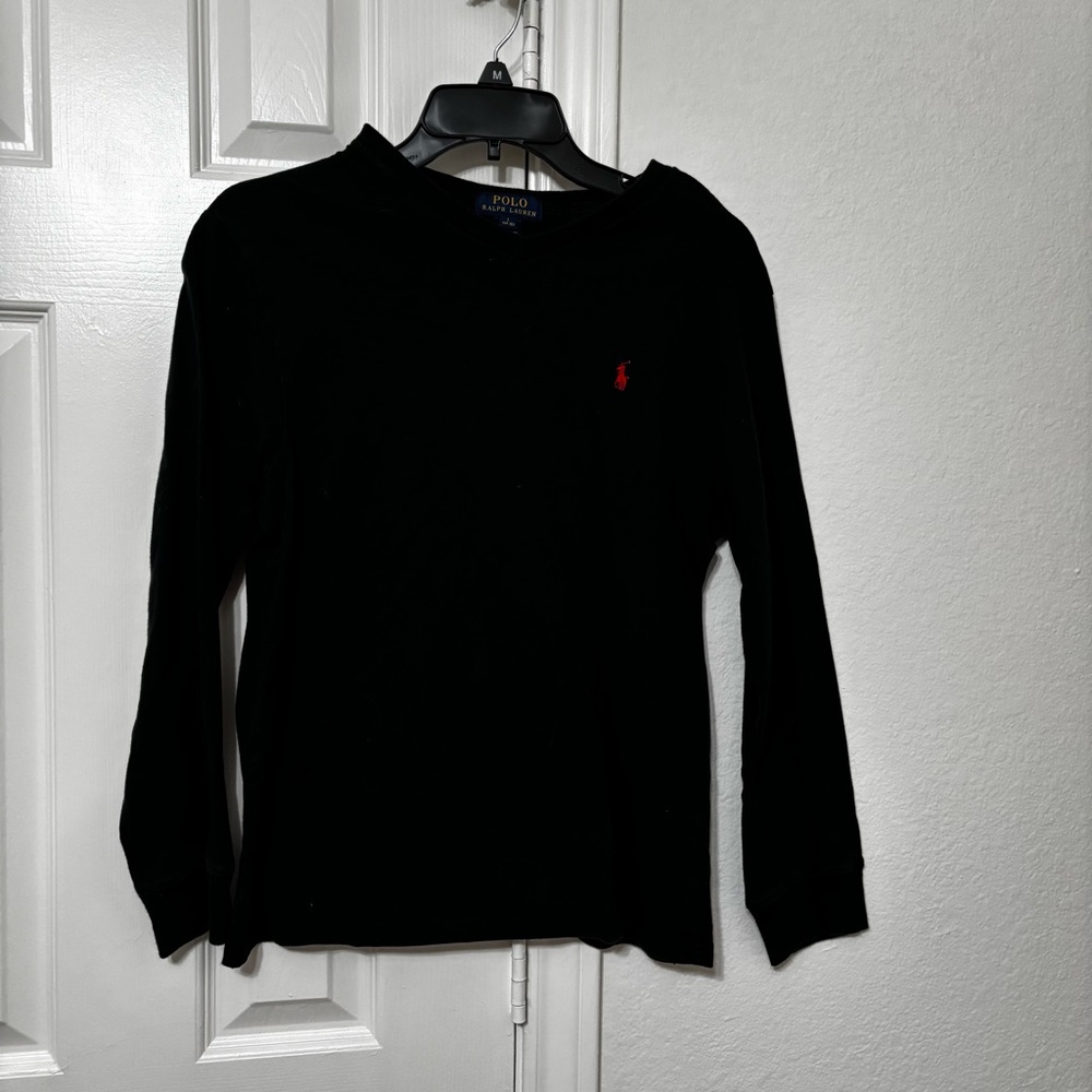 POLO black long sleeve tee